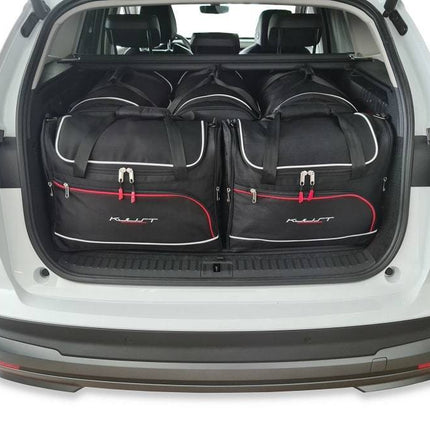 Kjust Reistassenset voor Skoda Enyaq vanaf 2021 - Set van 5 Tassen met 3 Roltassen en 2 Vliegtuigtassen