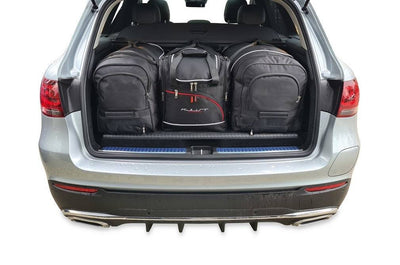 Kjust Reistassenset voor Mercedes Benz GLC Coupe 2017-2023 - Set van 4 Tassen met 2 Roltassen 1 Sporttas en 1 Vliegtuigtas