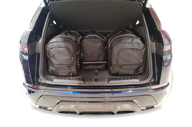Kjust Reistassenset voor Land Rover Range Rover Evoque 5-deurs vanaf 2019 - Set van 4 Tassen met 2 Roltassen 1 Sporttas en 1 Vliegtuigtas