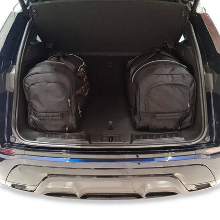 Kjust Reistassenset voor Land Rover Range Rover Evoque 5-deurs vanaf 2019 - Set van 4 Tassen met 2 Roltassen 1 Sporttas en 1 Vliegtuigtas