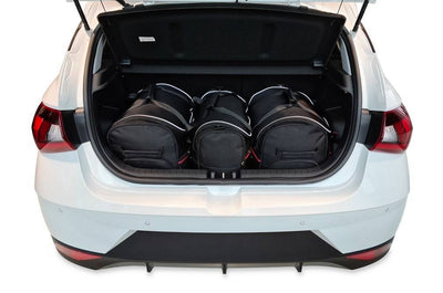 Kjust Reistassenset voor Hyundai i20 5-deurs vanaf 2020 - Set van 3 Tassen met 2 Roltassen en 1 Vliegtuigtas