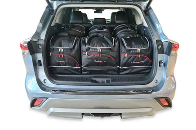 Kjust Reistassenset voor Toyota Highlander vanaf 2021 - Set van 6 Tassen met 3 Roltassen en 3 Sporttassen