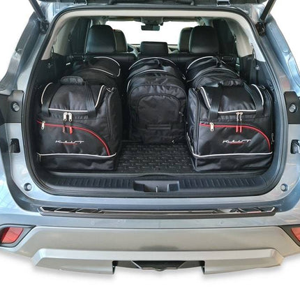 Kjust Reistassenset voor Toyota Highlander vanaf 2021 - Set van 6 Tassen met 3 Roltassen en 3 Sporttassen
