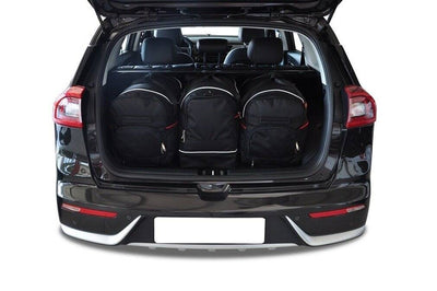 Kjust Reistassenset voor Kia Niro 5-deurs 2016-2022 - Set van 3 Tassen met 2 Roltassen en 1 Sporttas