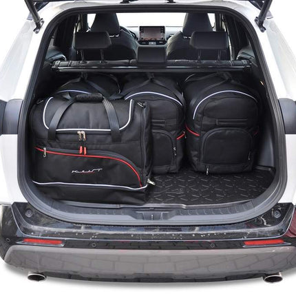 Kjust Reistassenset voor Toyota RAV 4 5-deurs 2019-2026 - Set van 5 Tassen met 3 Roltassen en 2 Sporttassen
