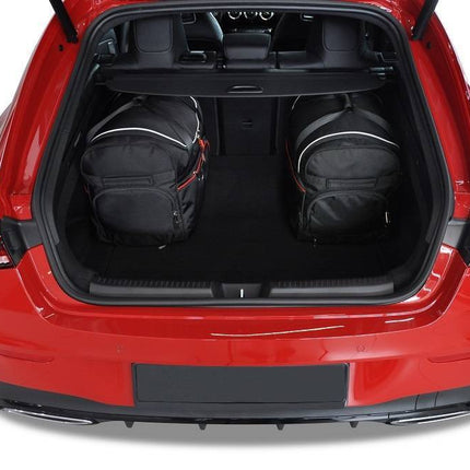 Kjust Reistassenset voor Mercedes Benz CLA Shooting Brake 2019-2025 - Set van 5 Tassen met 3 Roltassen en 2 Sporttassen