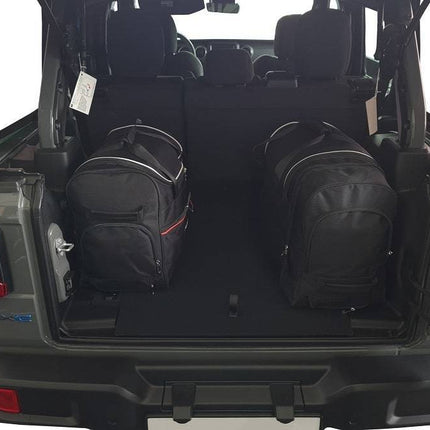 Kjust Reistassenset voor Jeep Wrangler 2007-2018 - Set van 4 Tassen met 2 Roltassen 1 Sporttas en 1 Vliegtuigtas