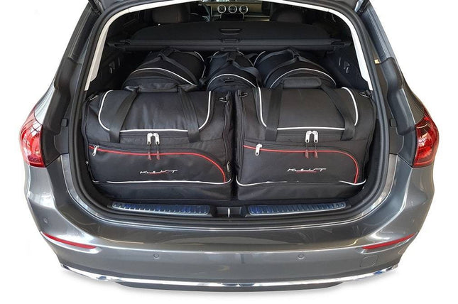 Kjust Reistassenset voor Mercedes Benz C-Klasse Estate vanaf 2021 - Set van 5 Tassen met 2 Roltassen 2 Sporttassen en 1 Vliegtuigtas