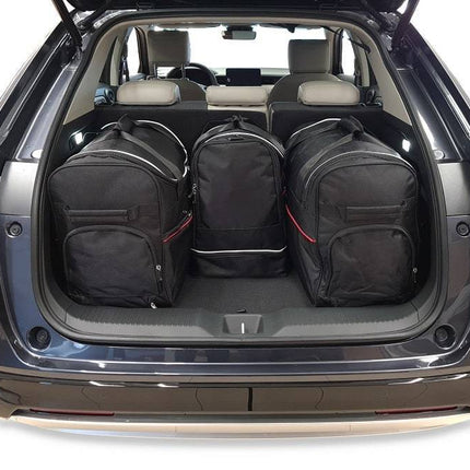 Kjust Reistassenset voor Honda CRV vanaf 2018 - Set van 4 Tassen met 2 Roltassen 1 Sporttas en 1 Vliegtuigtas