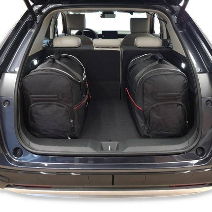 Kjust Reistassenset voor Honda CRV vanaf 2018 - Set van 4 Tassen met 2 Roltassen 1 Sporttas en 1 Vliegtuigtas