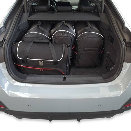 Kjust Reistassenset voor BMW 4 serie Gran coupe vanaf 2021 - Set van 5 Tassen met 2 Roltassen 1 Sporttas en 2 Vliegtuigtassen