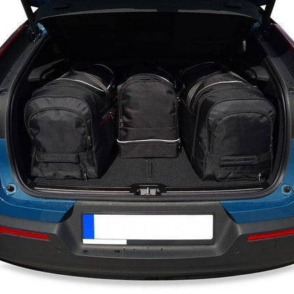 Kjust Reistassenset voor Volvo C40 2022-2024 - Set van 4 Tassen met 2 Roltassen 1 Sporttas en 1 Vliegtuigtas