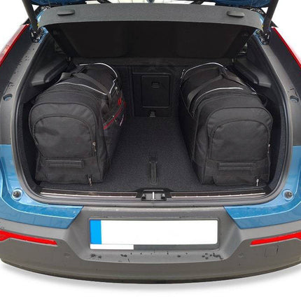 Kjust Reistassenset voor Volvo C40 2022-2024 - Set van 4 Tassen met 2 Roltassen en 2 Sporttassen