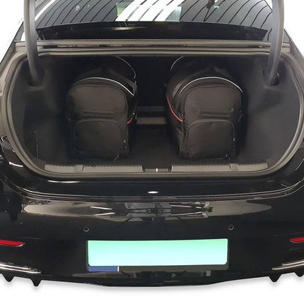 Kjust Reistassenset voor Mercedes Benz EQE Limousine vanaf 2022 - Set van 5 Tassen met 2 Roltassen 2 Sporttassen en 1 Vliegtuigtas