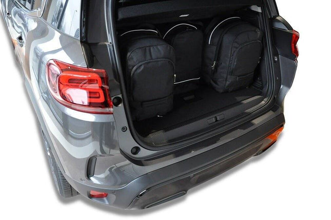 Kjust Reistassenset voor Citroen C5 Aircross 2018-2025 - Set van 4 Tassen met 2 Roltassen 1 Sporttas en 1 Vliegtuigtas