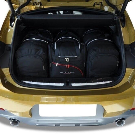 Kjust Reistassenset voor BMW X2 2018-2023 - Set van 4 Tassen met 2 Roltassen 1 Sporttas en 1 Vliegtuigtas