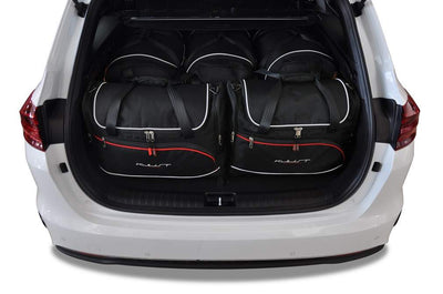 Kjust Reistassenset voor Kia Ceed Sportswagon vanaf 2018 - Set van 5 Tassen met 3 Roltassen en 2 Vliegtuigtassen