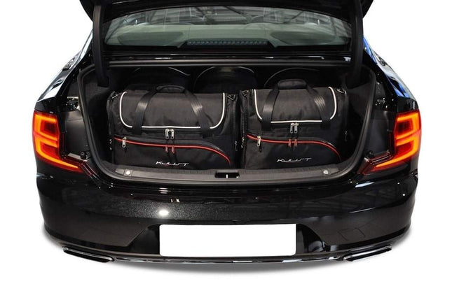 Kjust Reistassenset voor Volvo S90 Sedan 2016-2024 - Set van 5 Tassen met 3 Roltassen en 2 Vliegtuigtassen