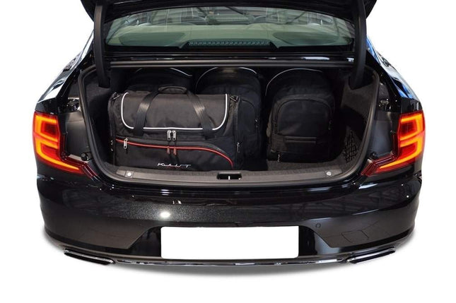 Kjust Reistassenset voor Volvo S90 Sedan 2016-2024 - Set van 5 Tassen met 3 Roltassen en 2 Vliegtuigtassen