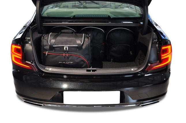 Kjust Reistassenset voor Volvo S90 Sedan 2016-2024 - Set van 5 Tassen met 3 Roltassen en 2 Sporttassen