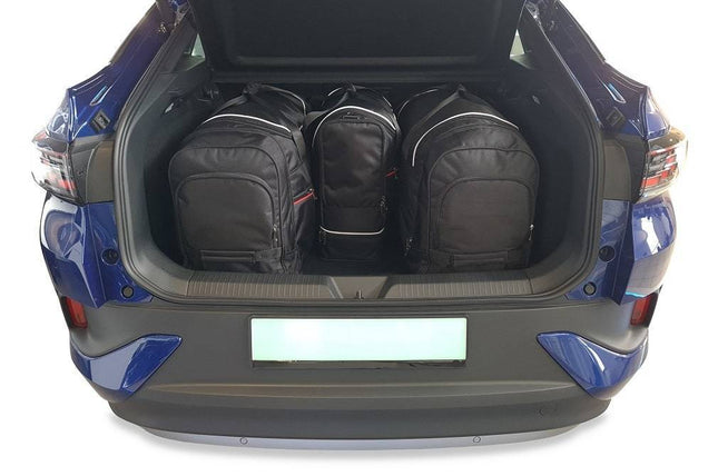 Kjust Reistassenset voor Volkswagen ID.5 vanaf 2022 - Set van 4 Tassen met 2 Roltassen 1 Sporttas en 1 Vliegtuigtas