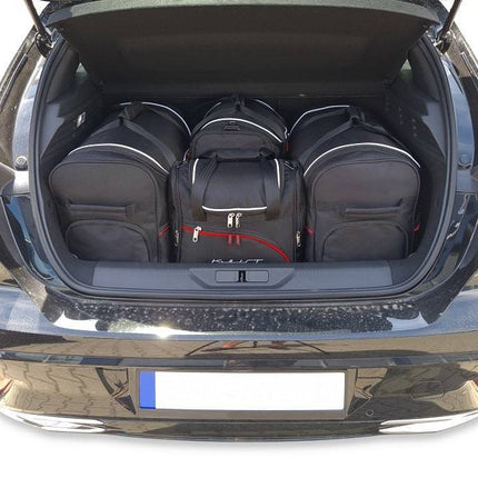 Kjust Reistassenset voor Peugeot 308 5-deurs vanaf 2021 - Set van 4 Tassen met 2 Roltassen 1 Sporttas en 1 Vliegtuigtas