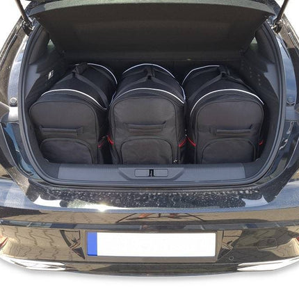 Kjust Reistassenset voor Peugeot 308 5-deurs vanaf 2021 - Set van 3 Tassen met 3 Roltassen