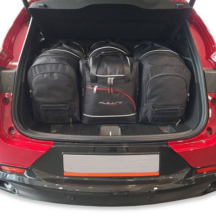 Kjust Reistassenset voor Alfa Romeo Tonale vanaf 2022 - Set van 4 Tassen met 2 Roltassen 1 Sporttas en 1 Vliegtuigtas