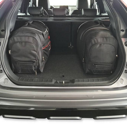 Kjust Reistassenset voor Mitsubishi Eclipse Cross vanaf 2017 - Set van 4 Tassen met 2 Roltassen 1 Sporttas en 1 Vliegtuigtas