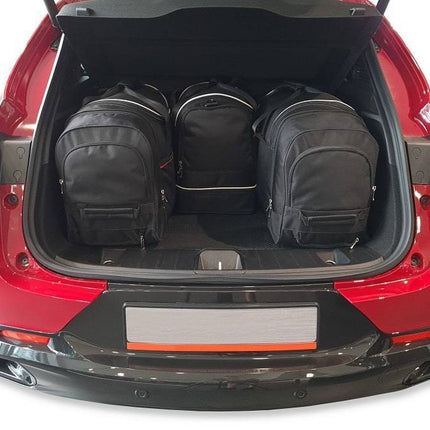 Kjust Reistassenset voor Alfa Romeo Tonale vanaf 2022 - Set van 4 Tassen met 2 Roltassen 1 Sporttas en 1 Vliegtuigtas