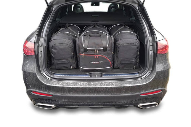 Kjust Reistassenset voor Mercedes Benz GLC Coupe 2017-2023 - Set van 4 Tassen met 3 Roltassen en 1 Vliegtuigtas