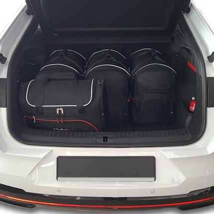 Kjust Reistassenset voor Skoda Enyaq Coupe vanaf 2022 - Set van 5 Tassen met 3 Roltassen en 2 Vliegtuigtassen