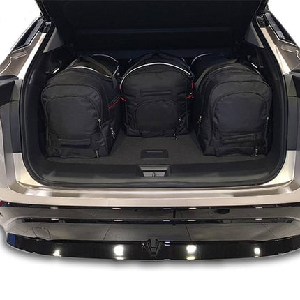 Kjust Reistassenset voor Nissan Ariya vanaf 2022 - Set van 4 Tassen met 3 Roltassen en 1 Vliegtuigtas