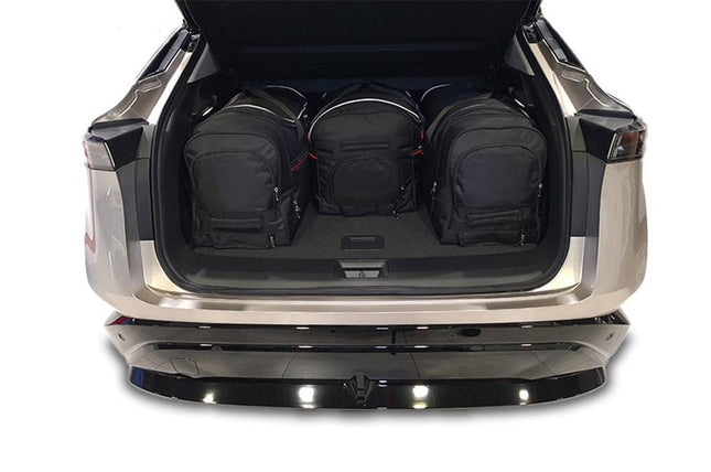 Kjust Reistassenset voor Nissan Ariya vanaf 2022 - Set van 4 Tassen met 3 Roltassen en 1 Vliegtuigtas
