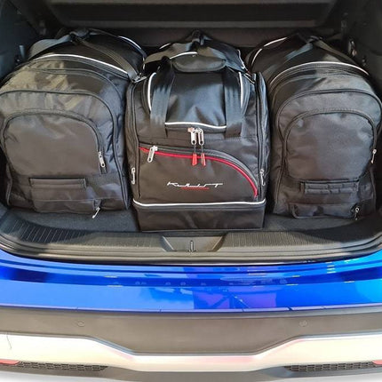 Kjust Reistassenset voor Nissan Qashqai vanaf 2021 - Set van 4 Tassen met 2 Roltassen en 2 Sporttassen