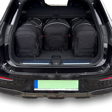 Kjust Reistassenset voor Mercedes Benz EQE SUV vanaf 2022 - Set van 4 Tassen met 3 Roltassen en 1 Vliegtuigtas