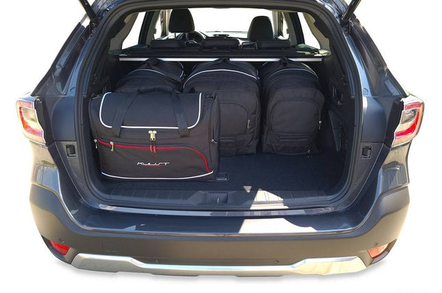 Kjust Reistassenset voor Subaru Outback vanaf 2021 - Set van 5 Tassen met 3 Roltassen en 2 Vliegtuigtassen
