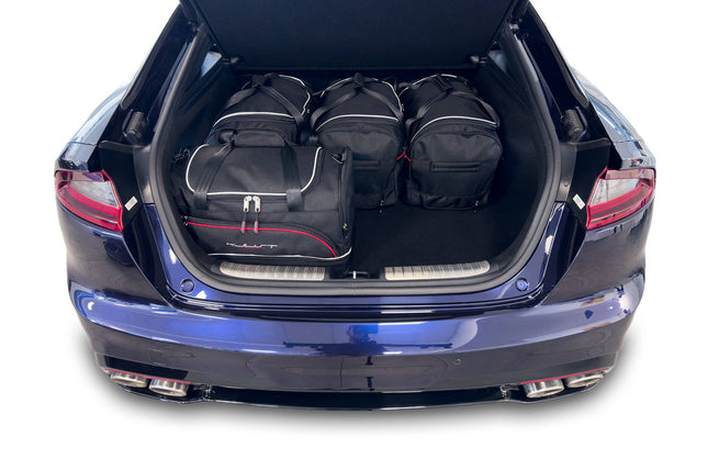 Kjust Reistassenset voor Kia Stinger vanaf 2017 - Set van 5 Tassen met 3 Roltassen en 2 Sporttassen