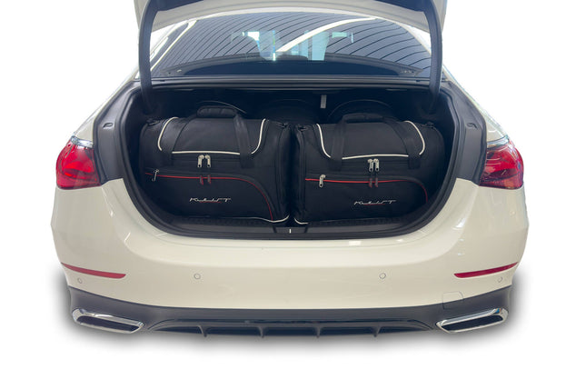 Kjust Reistassenset voor Mercedes Benz E-Klasse Limousine vanaf 2023 - Set van 5 Tassen met 3 Roltassen en 2 Sporttassen