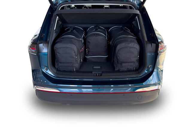 Kjust Reistassenset voor Volkswagen Tiguan vanaf 2024 - Set van 4 Tassen met 2 Roltassen 1 Sporttas en 1 Vliegtuigtas