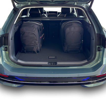 Kjust Reistassenset voor Volkswagen Passat Variant vanaf 2024 - Set van 5 Tassen met 3 Roltassen en 2 Vliegtuigtassen