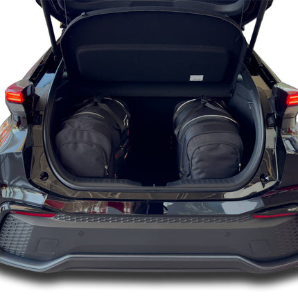 Kjust Reistassenset voor Toyota C-HR 2016-2024 - Set van 4 Tassen met 2 Roltassen 1 Sporttas en 1 Vliegtuigtas