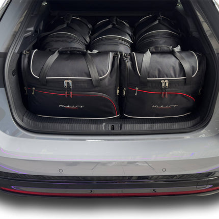 Kjust Reistassenset voor Volkswagen ID.7 vanaf 2023 - Set van 5 Tassen met 3 Roltassen en 2 Vliegtuigtassen