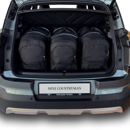 Kjust Reistassenset voor Mini Countryman vanaf 2024 - Set van 3 Tassen met 3 Roltassen