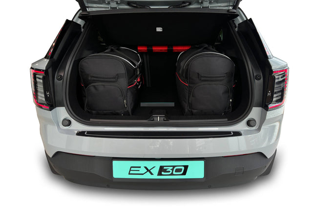 Kjust Reistassenset voor Volvo EX30 vanaf 2023 - Set van 3 Tassen met 2 Roltassen en 1 Vliegtuigtas