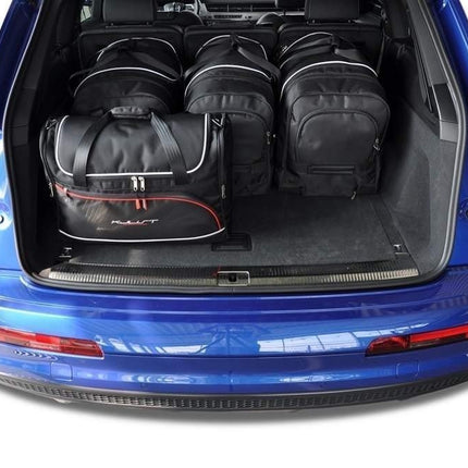 Kjust Reistassenset voor Audi Q7 Vanaf 2015 - Set van 5 Tassen met 3 Roltassen en 2 Vliegtuigtassen