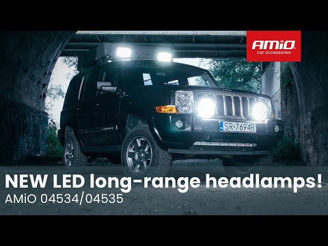 AMiO LED Werklicht Verstraler Ovaal 109W 12V-24V Lange-afstandslamp met Positielicht voor Vrachtwagen, Offroad, Bouw en Landbouw