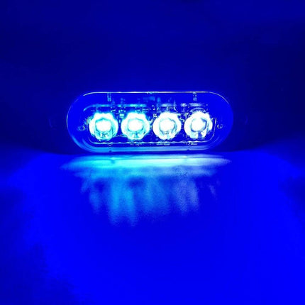 VCTparts Professionele Blauwe LED Grillflitsers en Bumperflitsers (IP65) Krachtige Stroboscoop Zwaailichten Set voor Hulpdiensten of op Eigen Terrein NORGOS 5