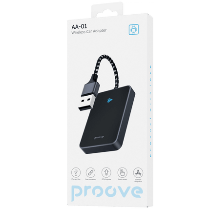 Proove Proove AA01 Draadloze Android Auto Adapter – USB Type - C – Bluetooth Connectie – Voor Android Smartphones – OTA Updates – Zwart Proove 3
