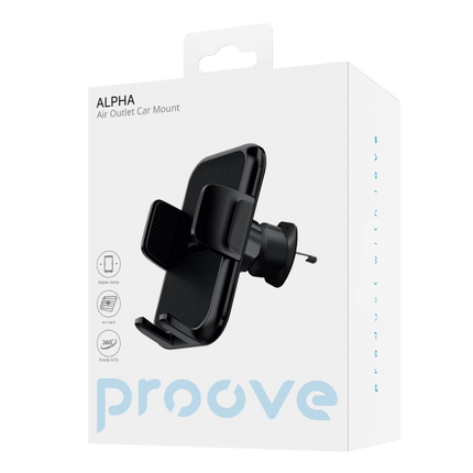 Proove Proove Alpha Air Outlet Stevige en Veelzijdige Smartphonehouder – Universeel voor Smartphones van 4,7 tot 6,9 Inch voor Ventilatierooster Proove 5